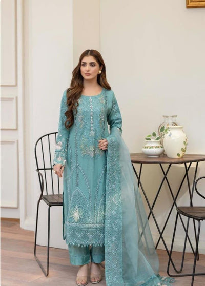 3 Piece Stitched Fully Embroided Luxury Article - Rozana Style