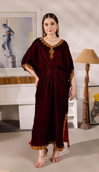 Valvet Kaftan - Rozana Style